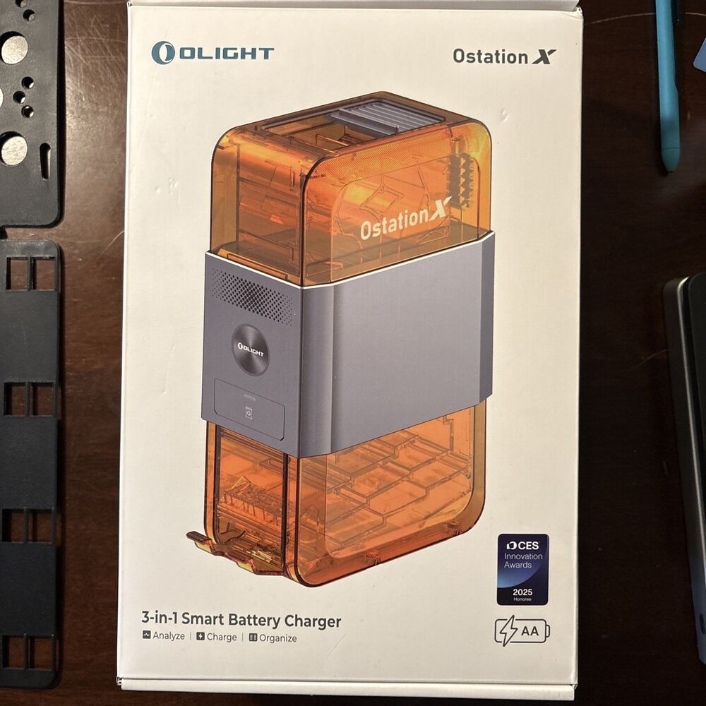 Brand New OLIGHT Ostation X 3-in-1 Smart Battery Charger & AC/DC Adapter